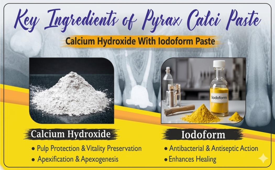 CALCIUM HYDROXIDE WITH IODOFORM PASTE 2* 2 GMS