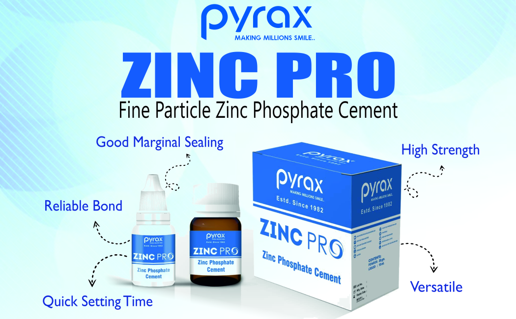 FINE PARTICLE ZINC PHOSPHATE CEMENT