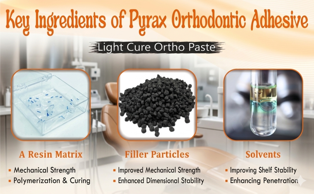 LIGHT CURE ORTHODONTIC ADHESIVE 3 INTO 4