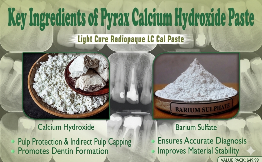 LIGHT CURE RADIOPAQUE CALCIUM HYDROXIDE PASTE 1* 2 GMS
