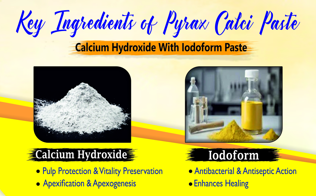 CALCIUM HYDROXIDE WITH IODOFORM PASTE 1*2 GMS