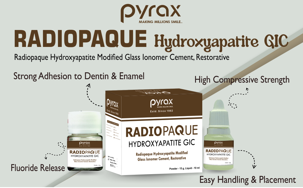 RADIOPAQUE HYDROXYAPETITE MODIFIED GLASS IONOMER RESTORATIVE MATERIAL
