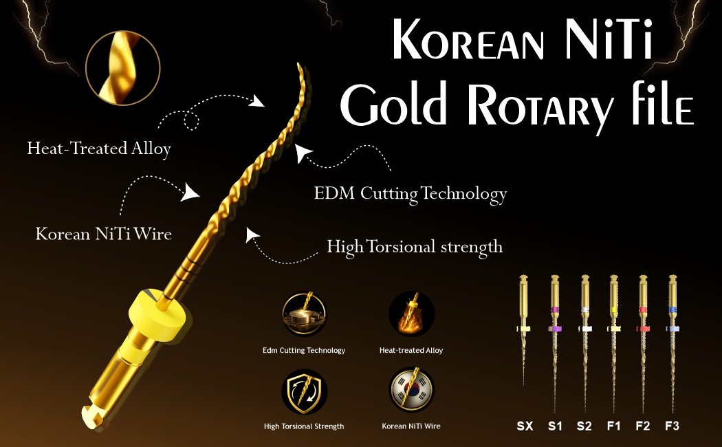 KOREAN NITI GOLD ROTARY FILE