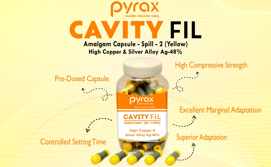 NON GAMMA II FINE GRAIN 48 PERCENT SILVER ALLOY AMAGAM CAPSULE (YELLOW)