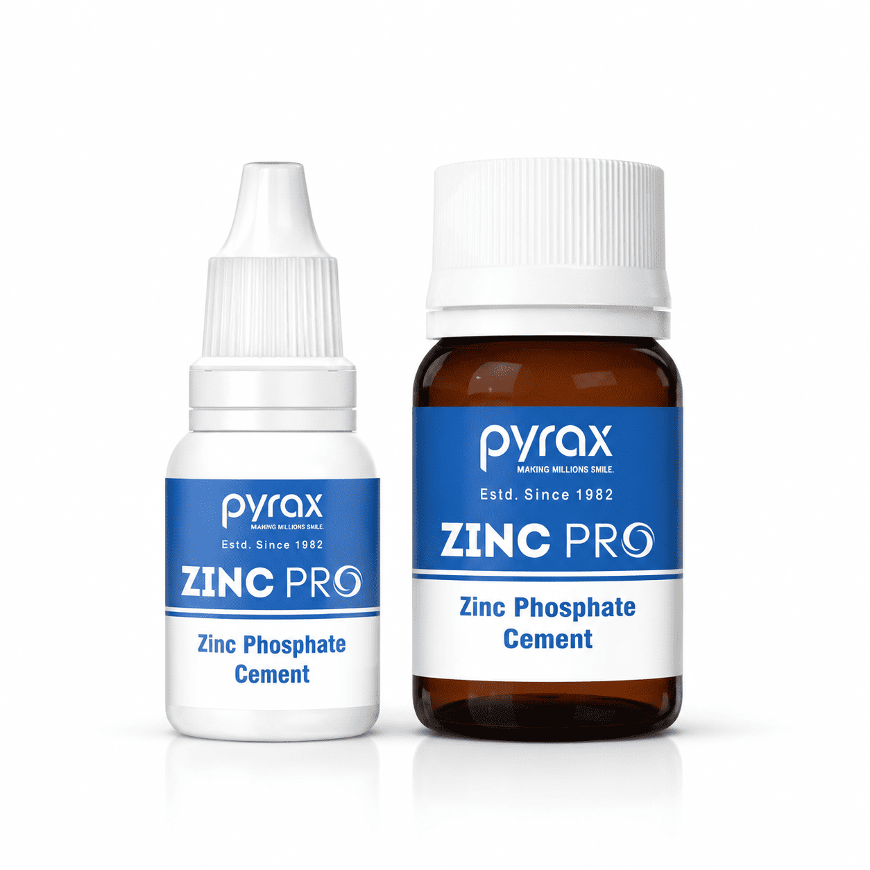 FINE PARTICLE ZINC PHOSPHATE CEMENT