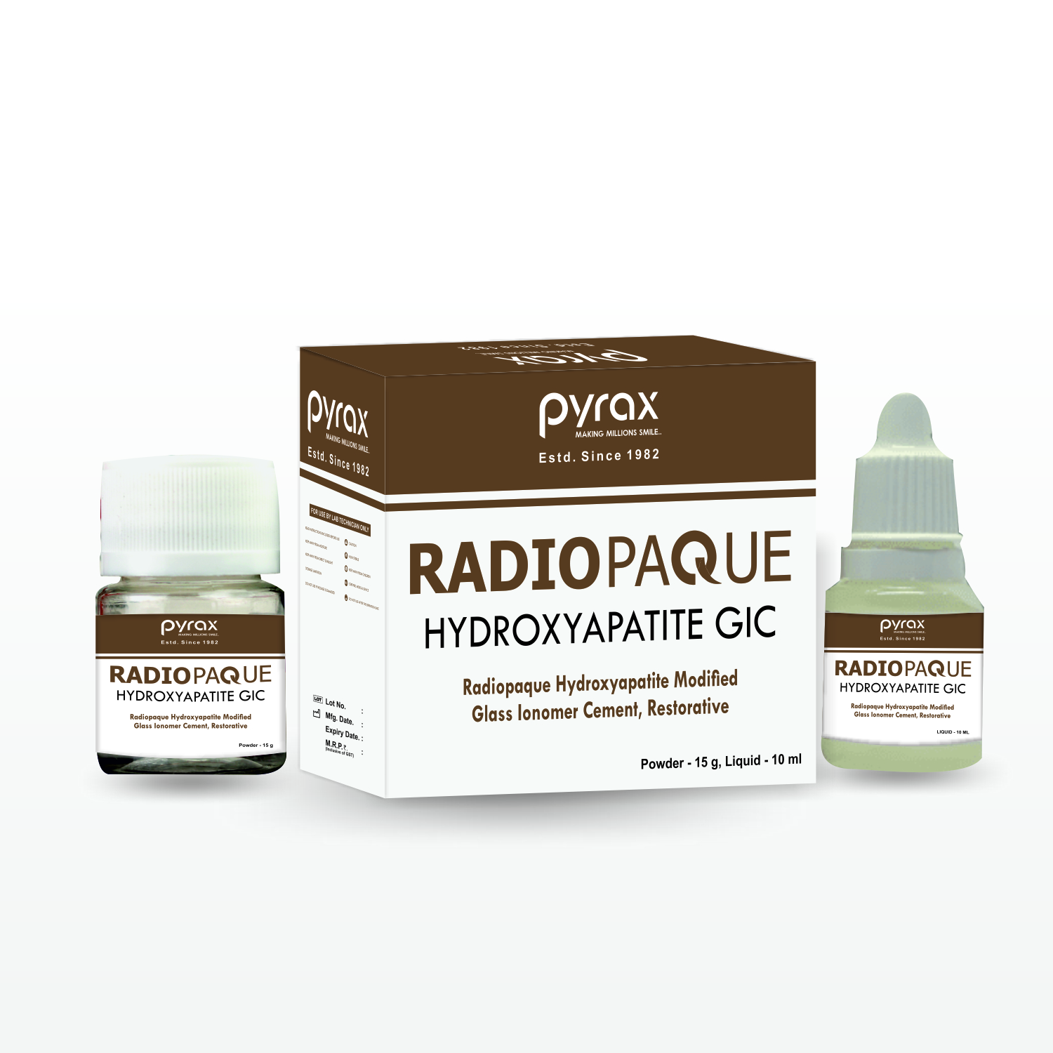 RADIOPAQUE HYDROXYAPETITE MODIFIED GLASS IONOMER RESTORATIVE MATERIAL