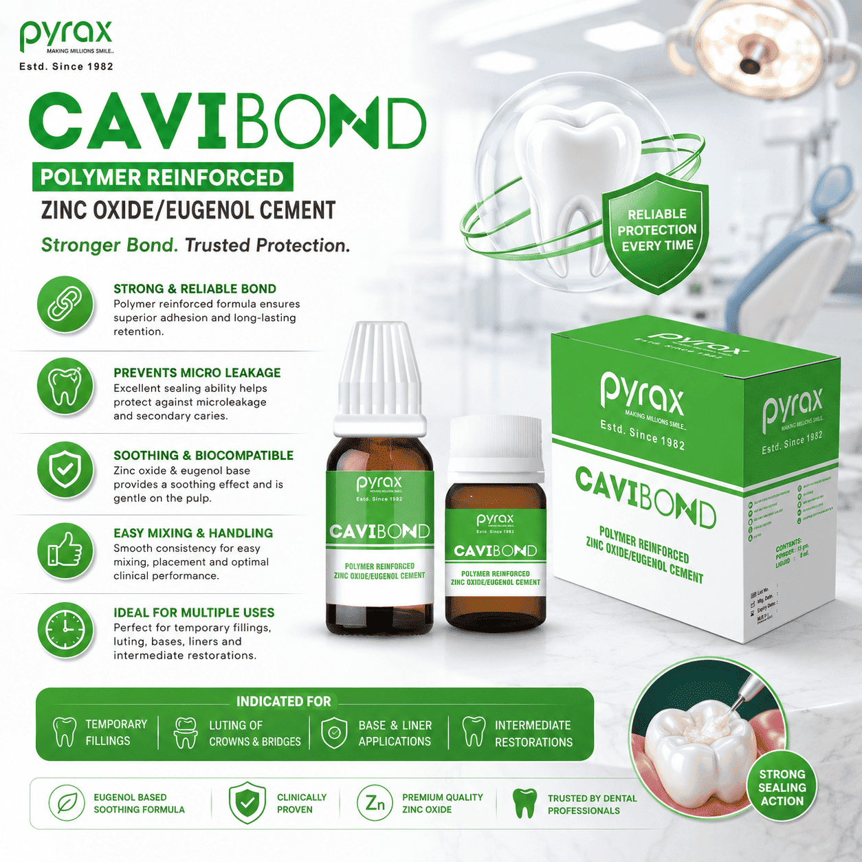 POLYMER REINFORCED ZINC OXIDE EUGENOL CEMENT