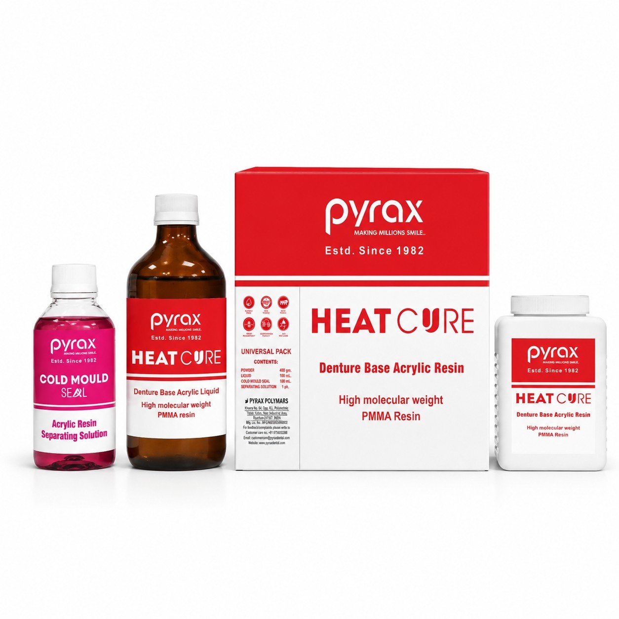 HEAT CURE DENTURE BASE MATERIAL PINK