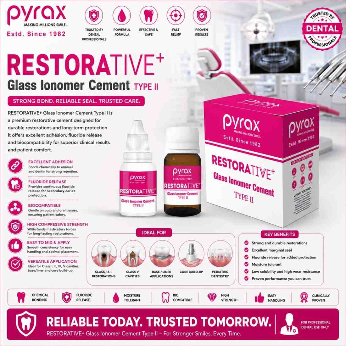 RESTORATIVE RADIOPAQUE GLASS IONOMER RESTORATIVE MATERIAL