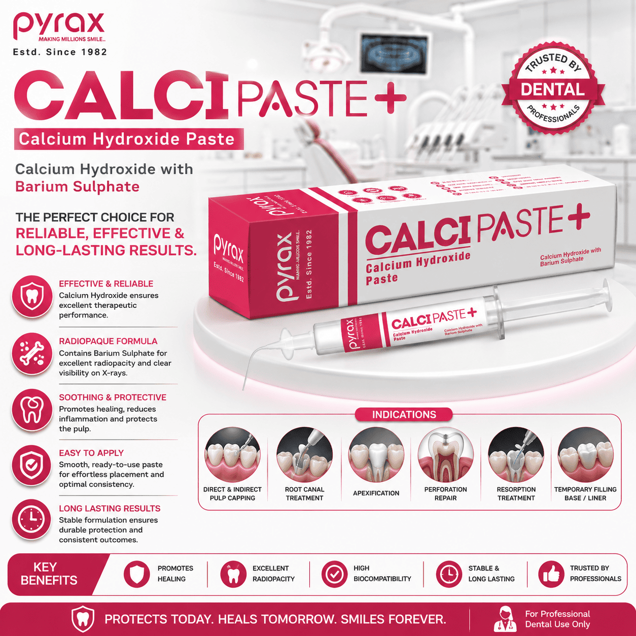 ALL PURPOSE CALCIUM HYDROXIDE WITH BARIUM SULPHATE PASTE 2 * 2 GMS