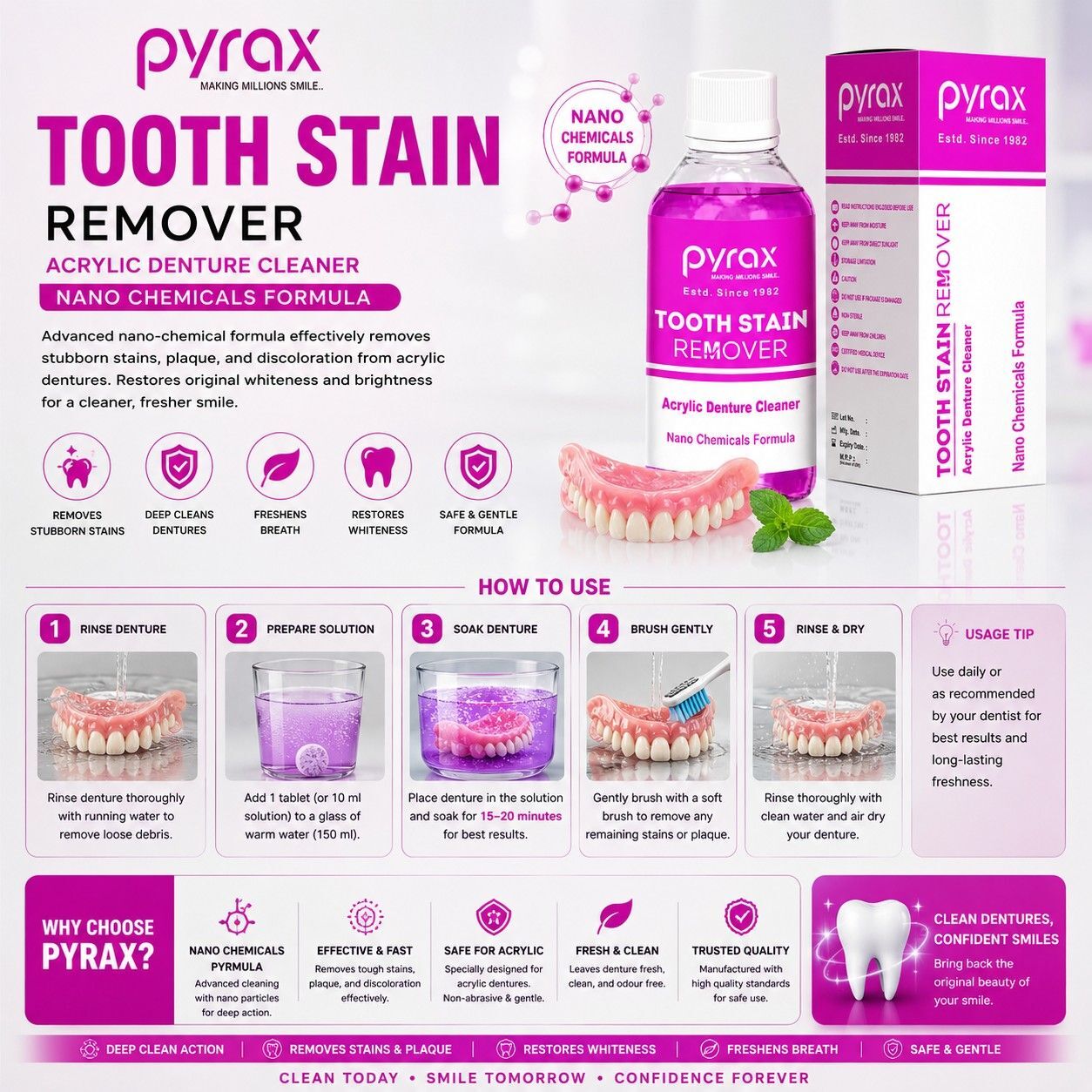 ACRYLIC DENTURE CLEANER