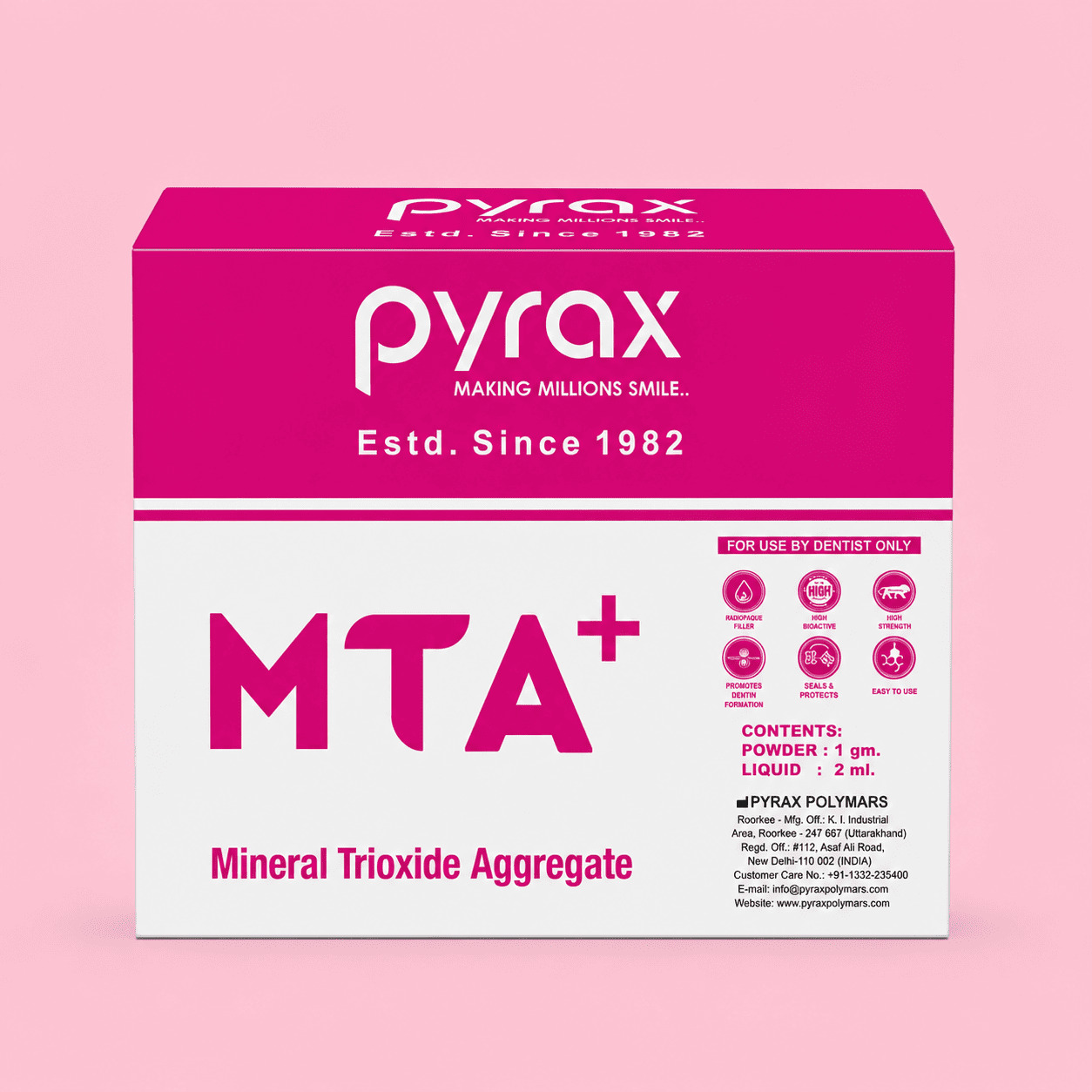 MTA FOR ROOT AND PULP TREATMENT