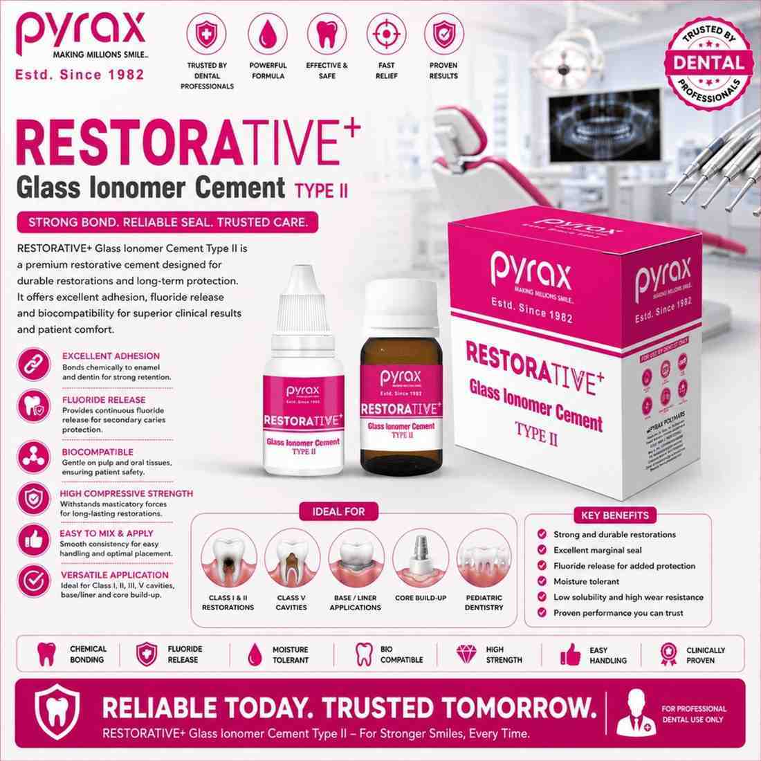 RESTORATIVE RADIOPAQUE GLASS IONOMER RESTORATIVE MATERIAL